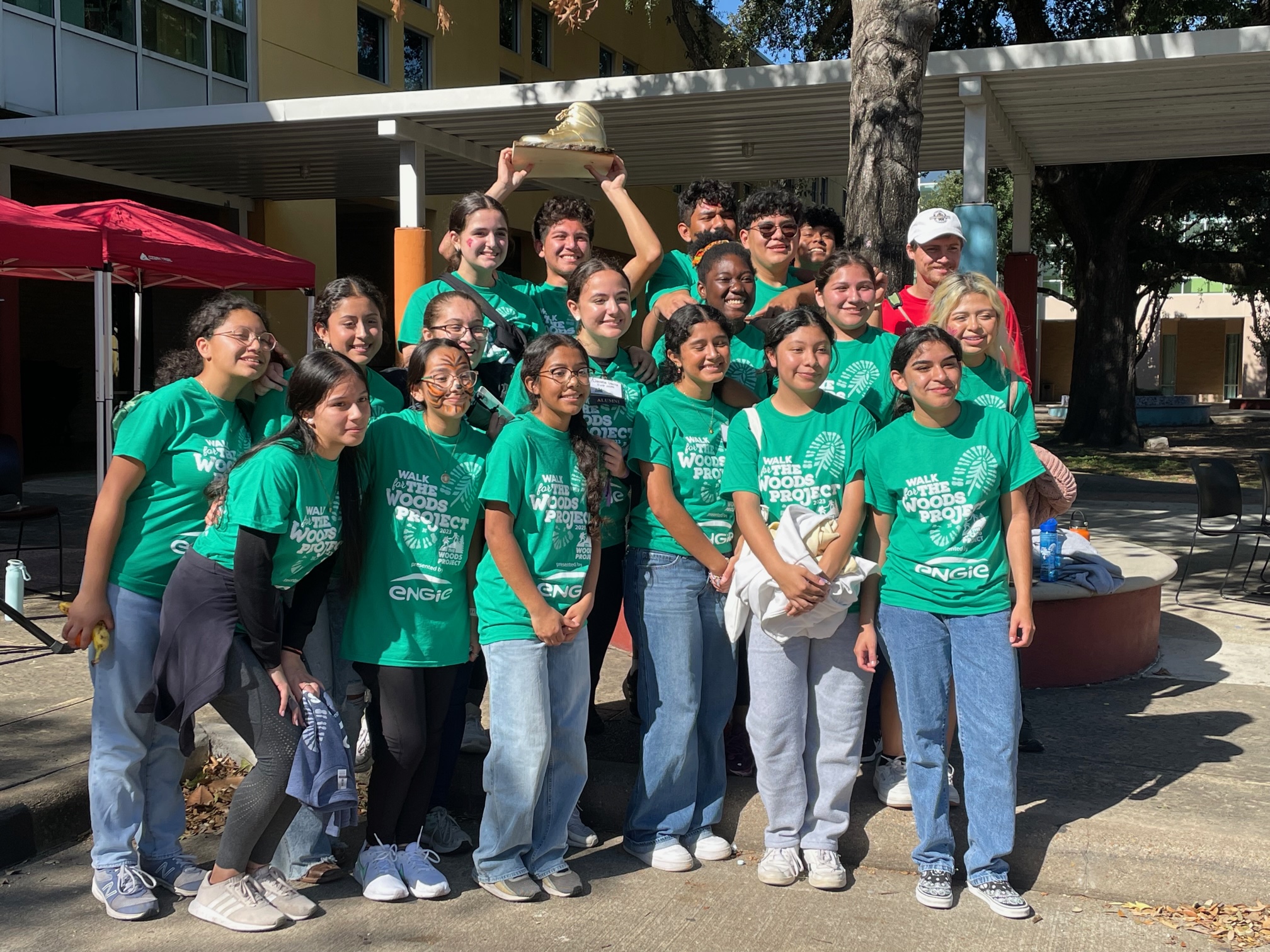 Chinquapin Students in the Gym
